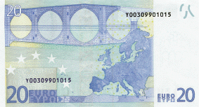 банкнота 20 евро