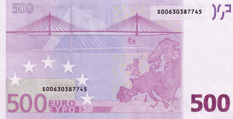 банкнота 500 евро