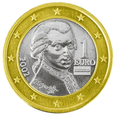 Монета 1 евро, Австрия (аверс)