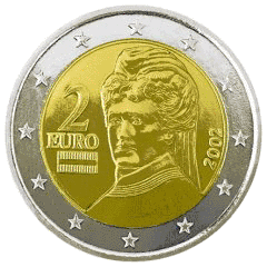 Монета 2 евро, Австрия (аверс)