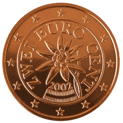 Монета 2 евроцента, Австрия (аверс)