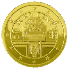 Монета 50 евроцентов, Австрия (аверс)