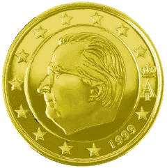 Монета 10 
		евроцентов, Бельгия (аверс)