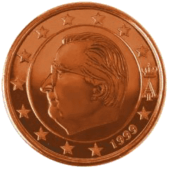 Монета 1 евроцент, Бельгия (аверс)