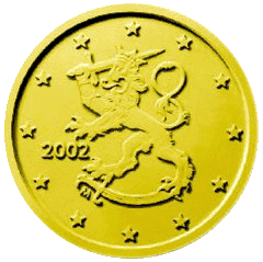 Монета 10 евроцентов, Финляндия (аверс)