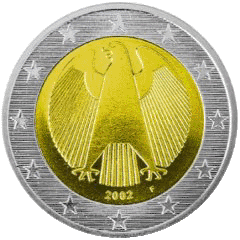 Монета 2 евро, Германия (аверс)