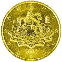 Монета 50 евроцентов, Греция (аверс)