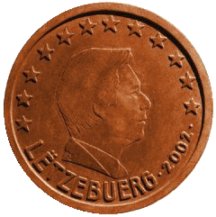 Монета 1 евроцент, Люксембург (аверс)