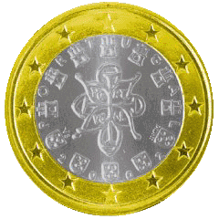 Монета 1 евро, Португалия (аверс)