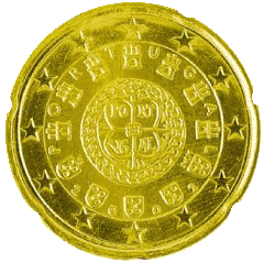 Монета 20 евроцентов, Португалия (аверс)