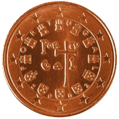 Монета 1 евроцент, Португалия (аверс)