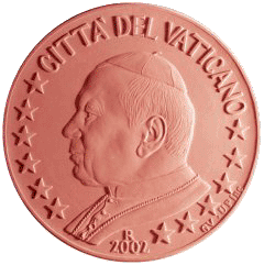 Монета 1 евроцент, Ватикан (аверс)