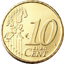 монета 10 евроцентов (реверс)