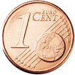 монета 1 евроцент (реверс)
