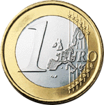 монета 1 евро(реверс)