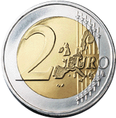 монета 2 евро (реверс)